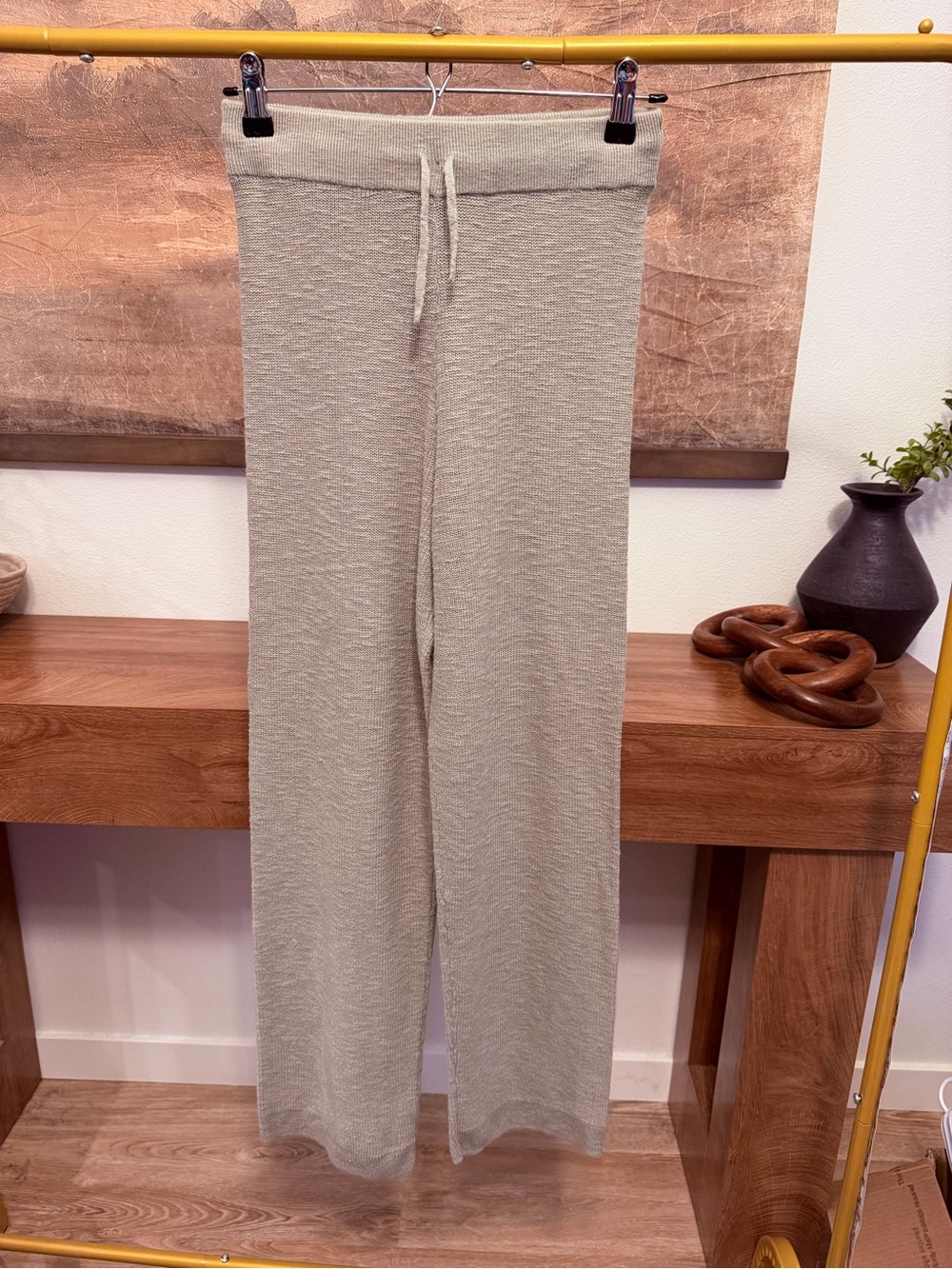 Free People Beach Straight Leg Knit Pants Size Small